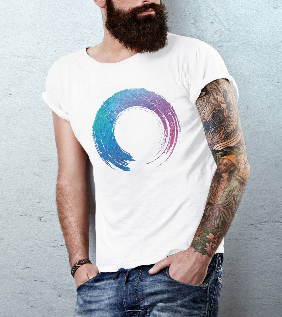 Funilab X Koan Zen Enso Circle Gradient T-Shirt