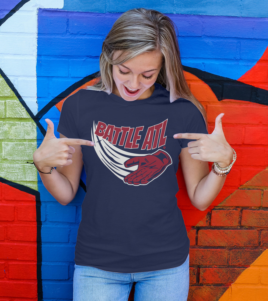 Battle ATL Atlanta Braves Hand Gesture T-Shirt