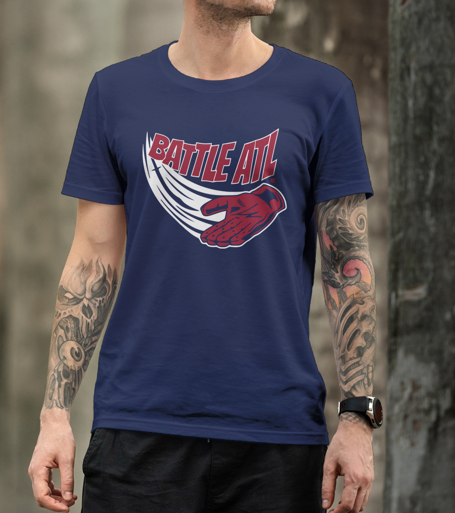Battle ATL Atlanta Braves Hand Gesture T-Shirt