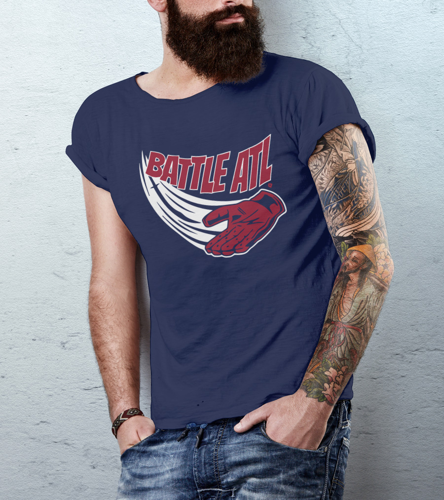 Battle ATL Atlanta Braves Hand Gesture T-Shirt