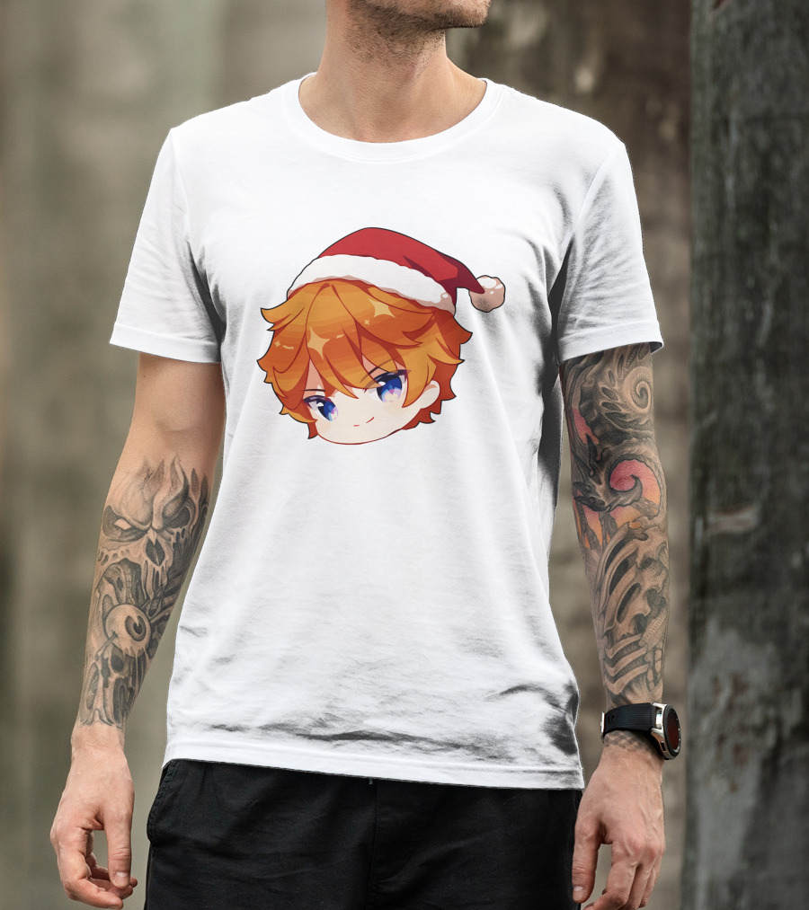 Griffin Burns Chibi Childe Xmas Santa Hat T-Shirt