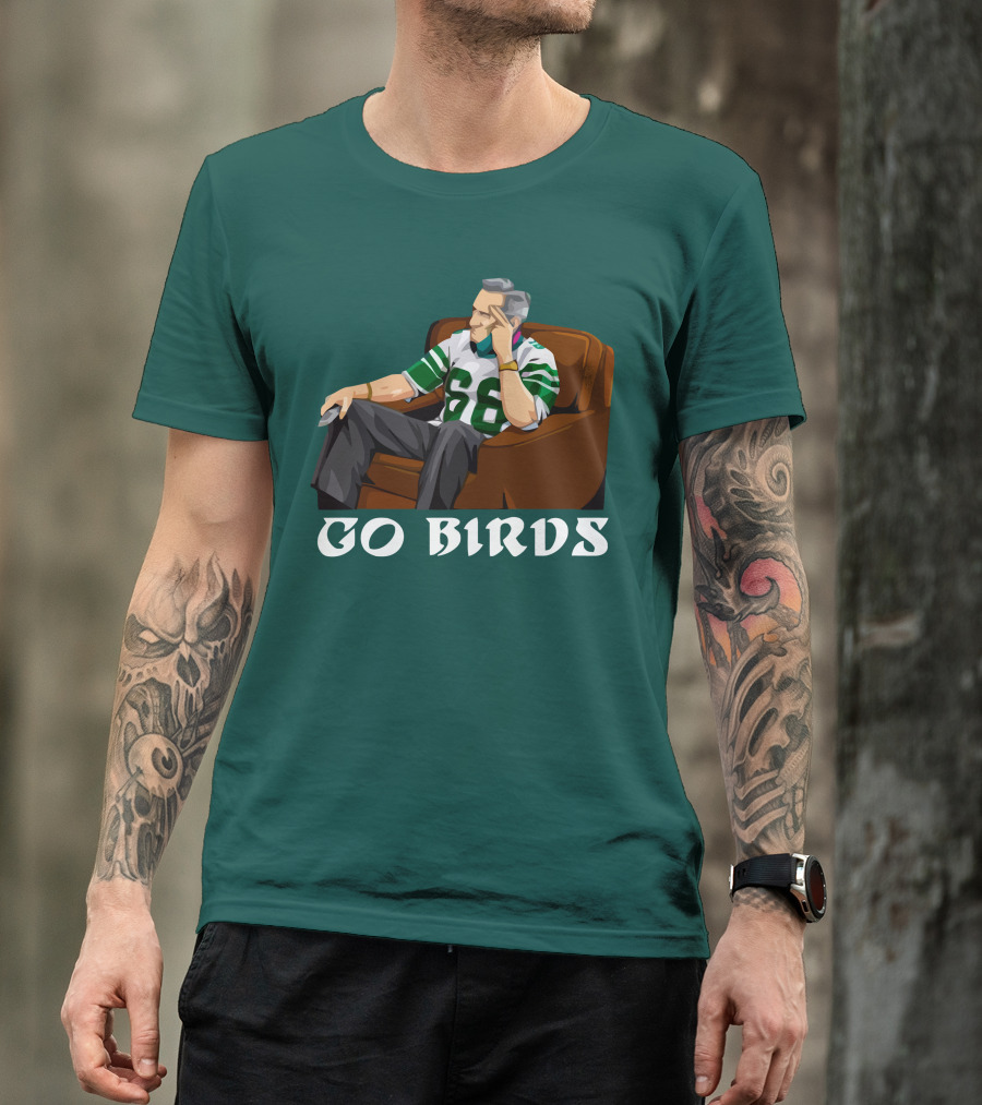 Go Birds Philadelphia Eagles Football 66 Jersey Fan T-Shirt
