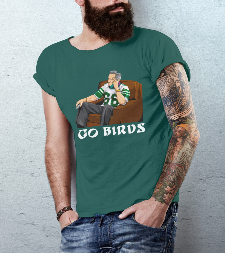 Go Birds Philadelphia Eagles Football 66 Jersey Fan T-Shirt