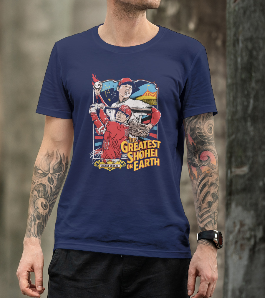 Shohei Ohtani Pitcher And Batter The Greatest Shohei On Earth T-Shirt