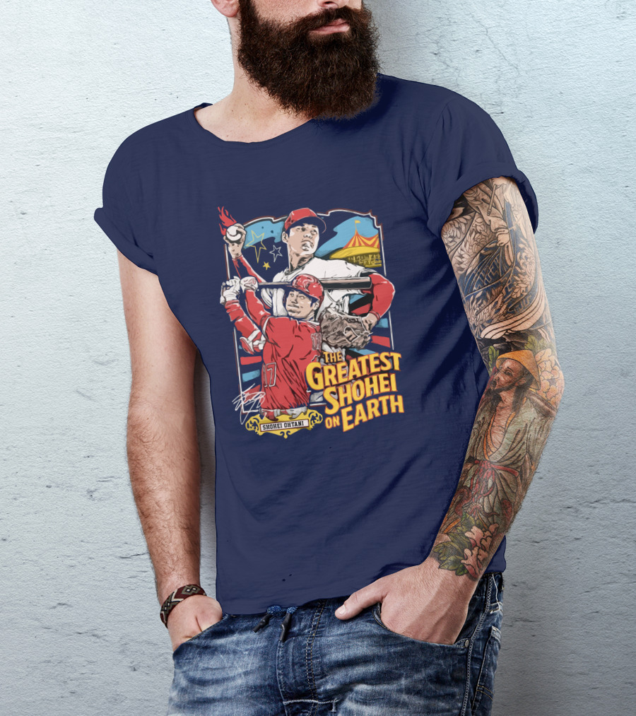 Shohei Ohtani Pitcher And Batter The Greatest Shohei On Earth T-Shirt