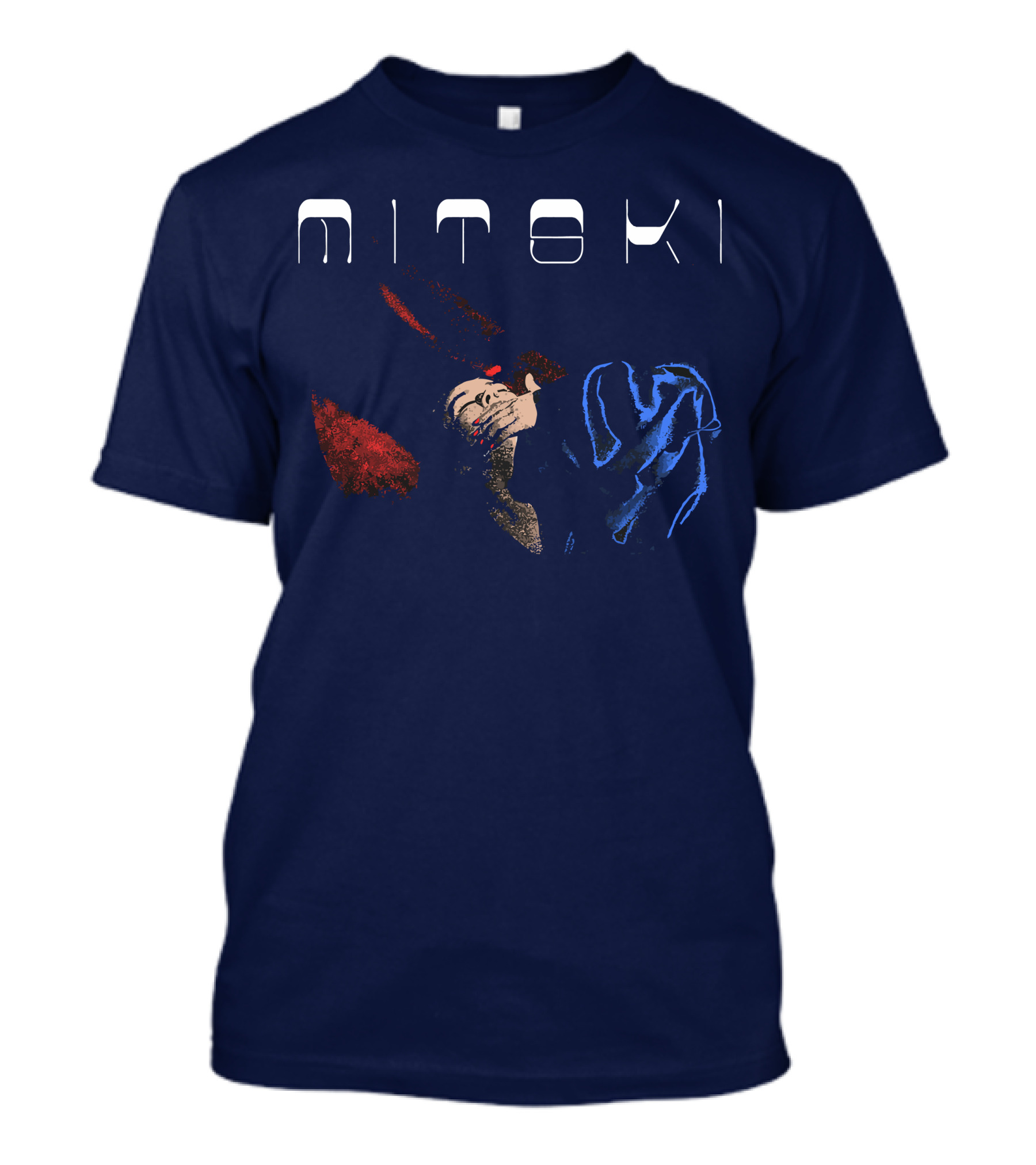 Mitski Working For The Knife Blue And Red T-Shirt