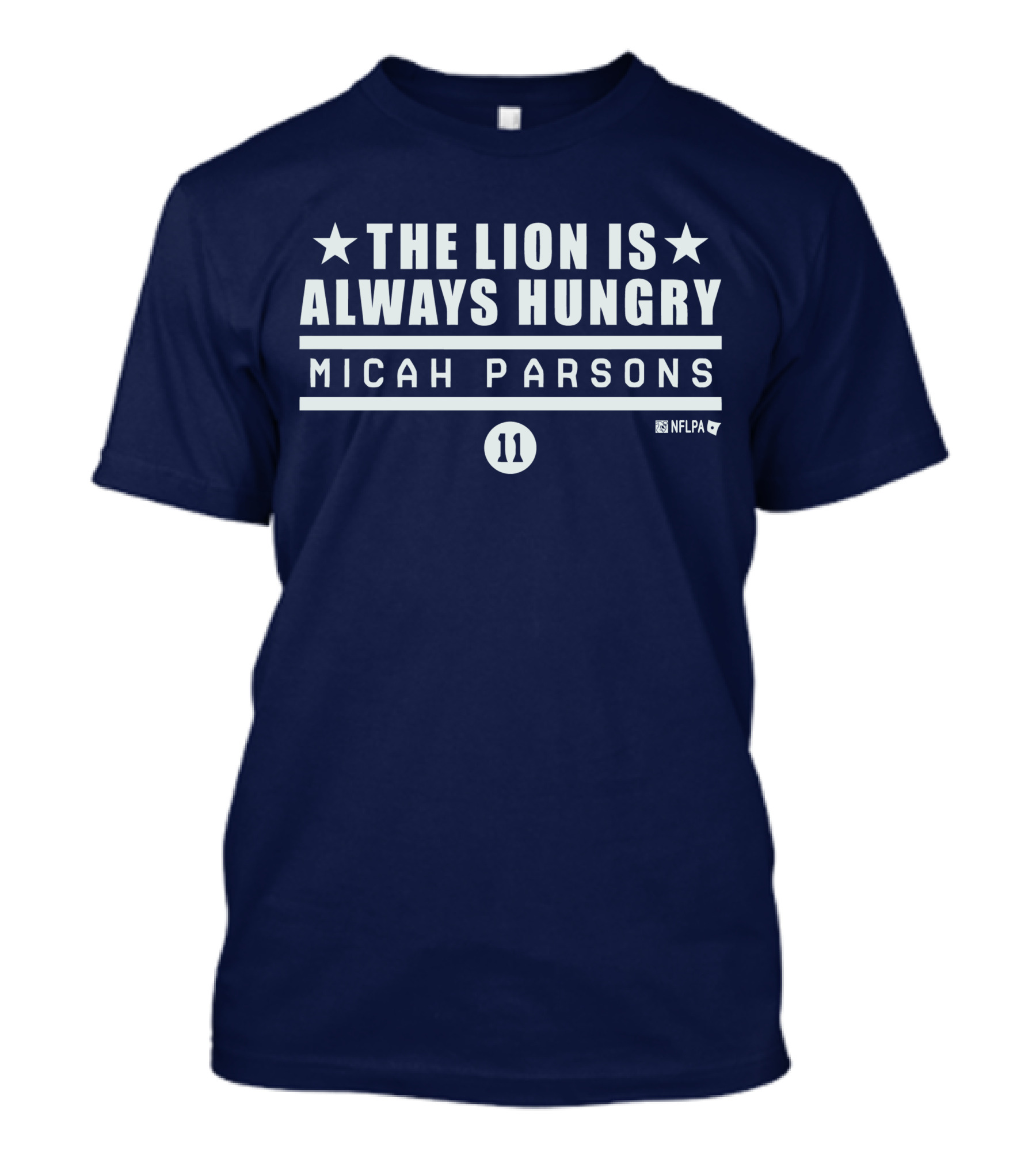 Micah Parsons 11 NFLPA The Lion Is Always Hungry T-Shirt