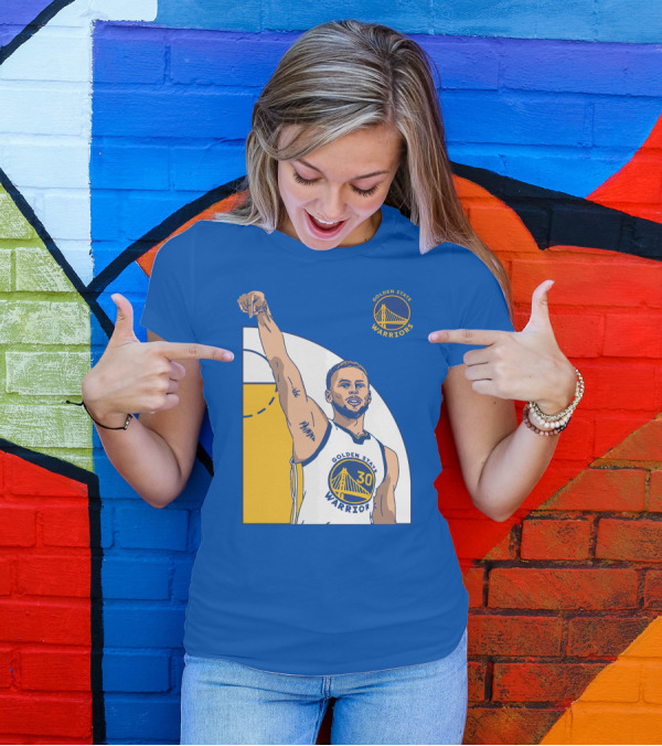 Stephen Curry Golden State Warriors NBA Royal 30 T-Shirt
