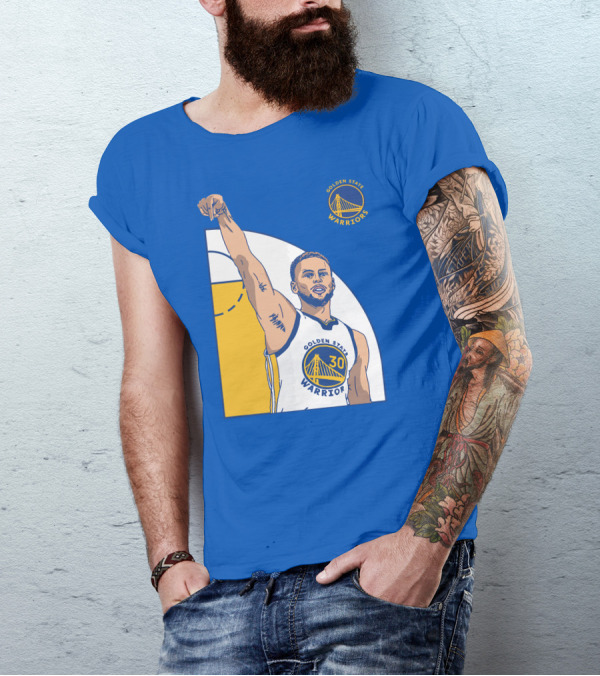 Stephen Curry Golden State Warriors NBA Royal 30 T-Shirt