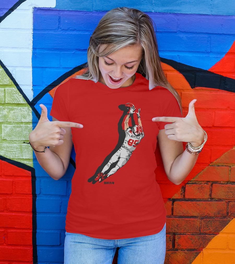 George Kittle 85 NFLPA The Grab Football Catch T-Shirt