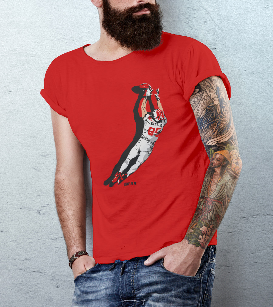 George Kittle 85 NFLPA The Grab Football Catch T-Shirt