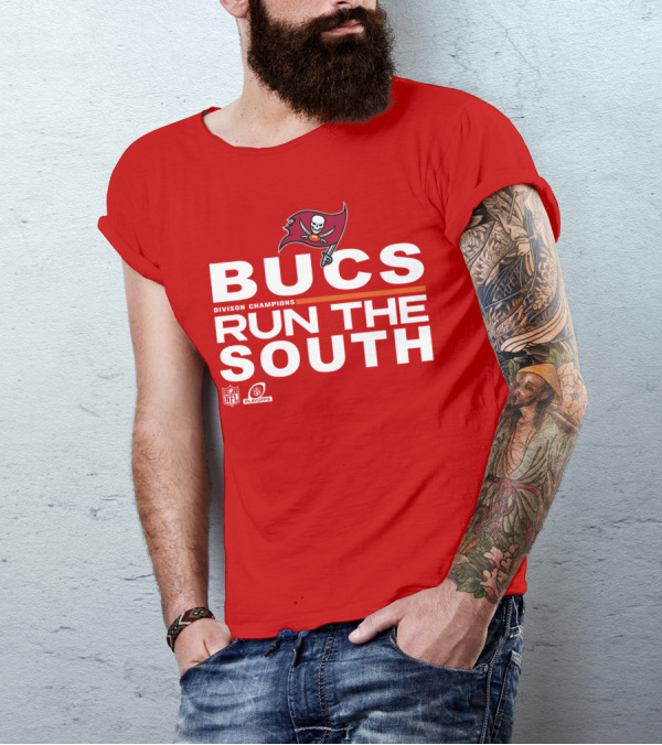 Bucs Division Champions Run The South NFL Playoffs T-Shirt