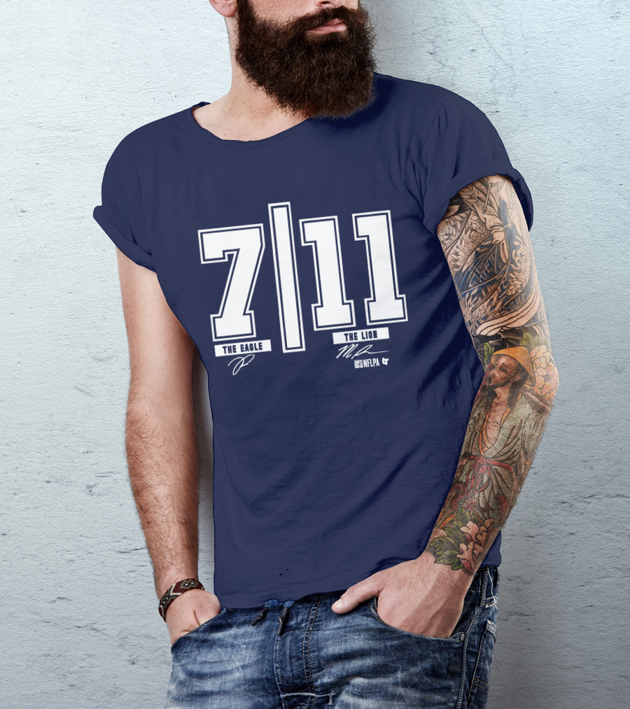 Trevon Diggs And Micah Parsons 7 11 The Eagle The Lion NFLPA T-Shirt