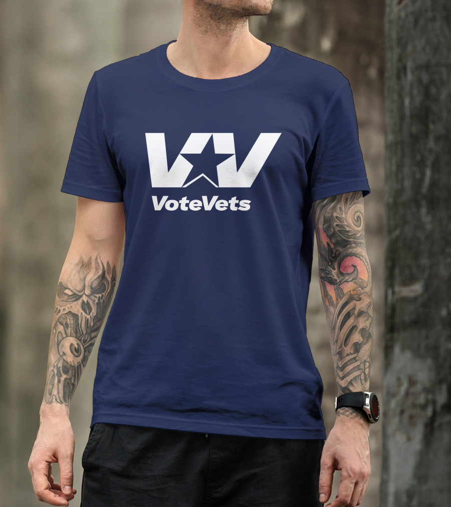VoteVets Star Logo Promoting Veterans Engagement T-Shirt