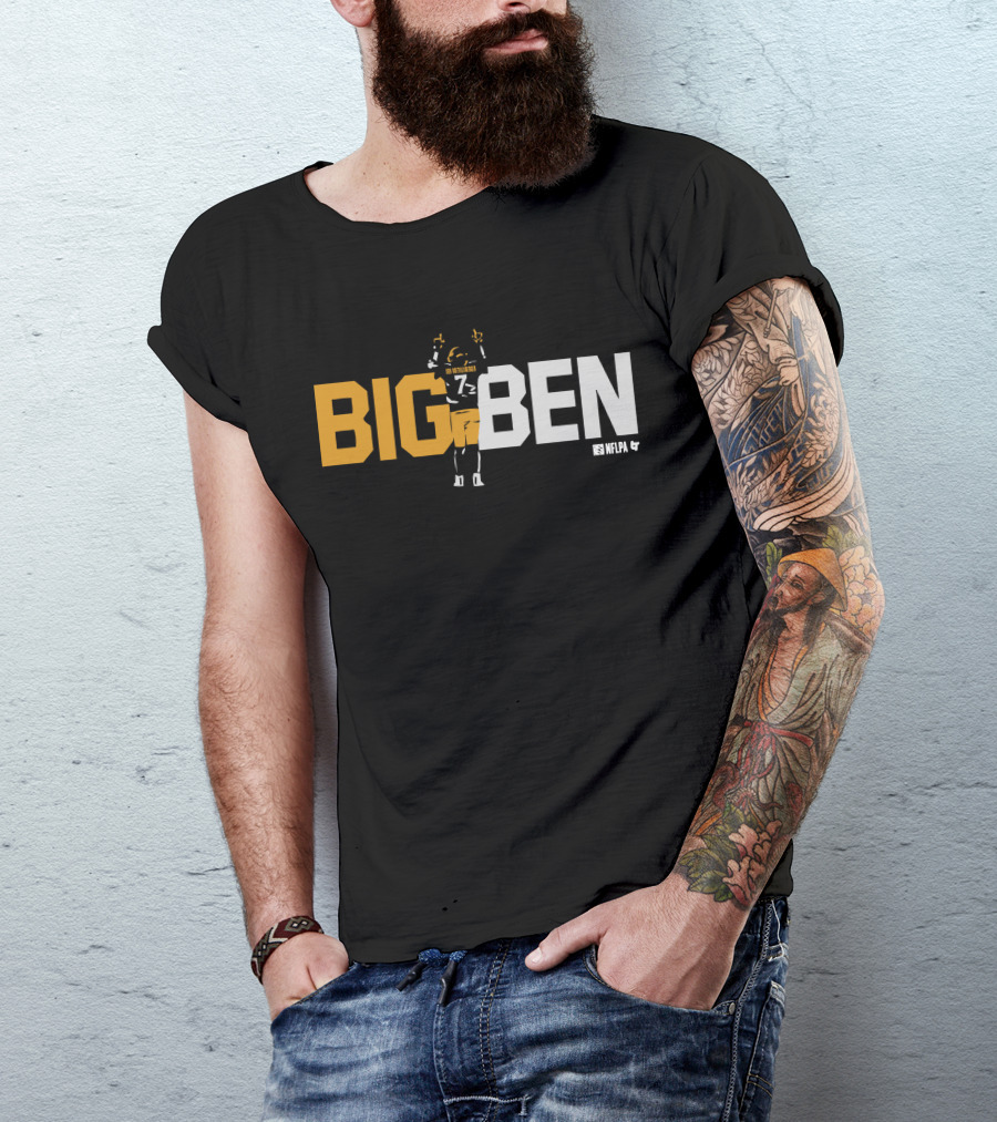 BIG BEN Ben Roethlisberger One Last Time NFLPA T-Shirt