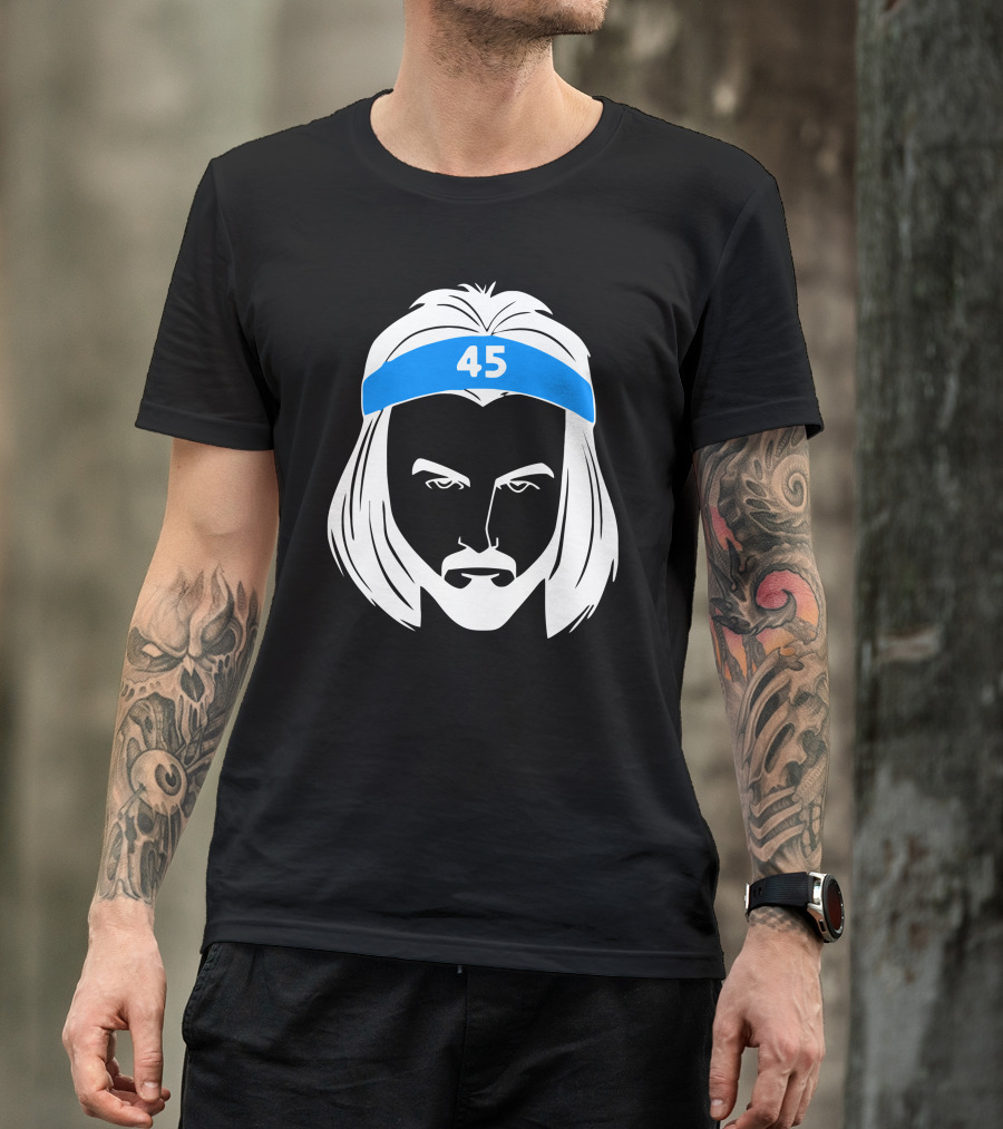 Brady Manek Tar Heel 45 Headband T-Shirt