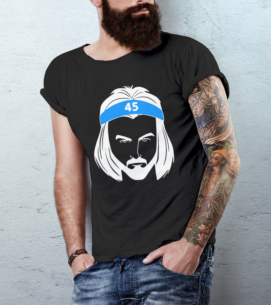 Brady Manek Tar Heel 45 Headband T-Shirt