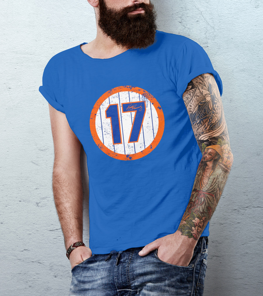 Keith Hernandez 17 New York Mets Jersey Number Signature Classic T-Shirt