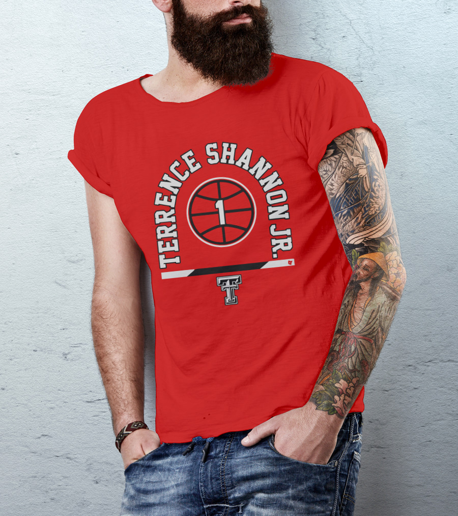 Terrence Shannon Jr. Texas Tech Basketball Number 1 T-Shirt