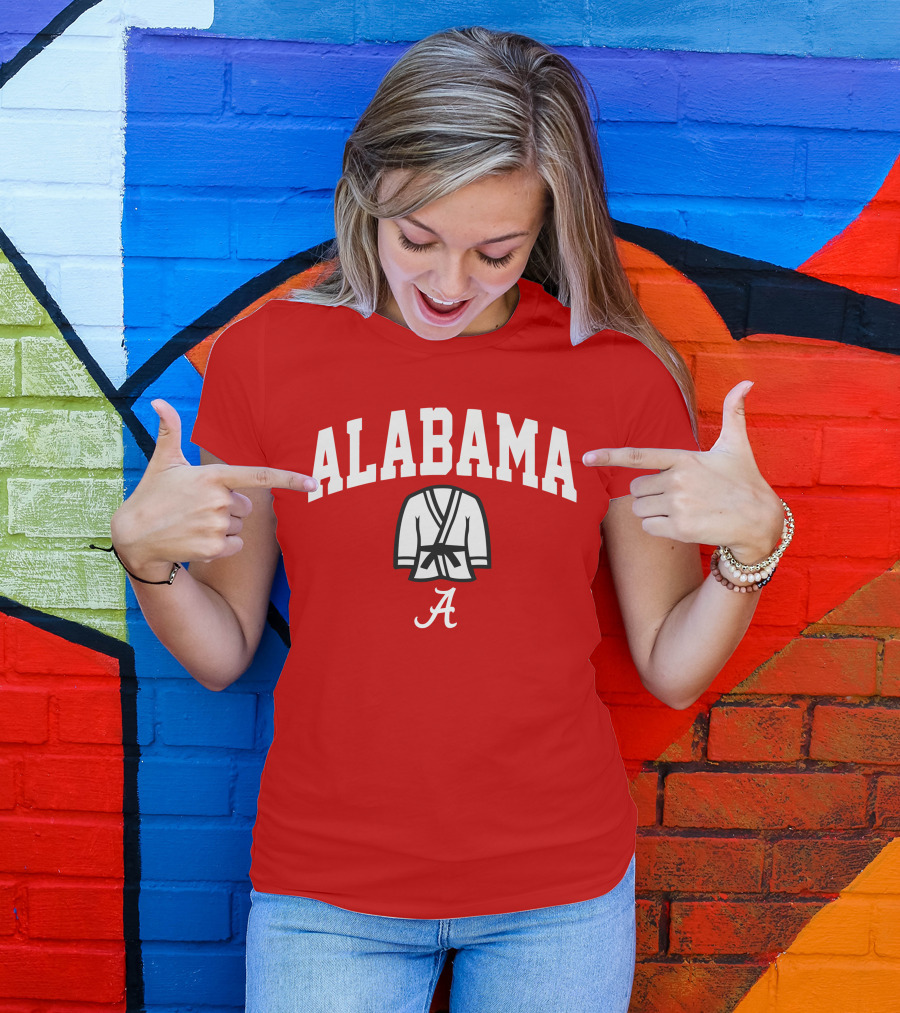 Alabama Kimono Logo With Football Script 'A' T-Shirt