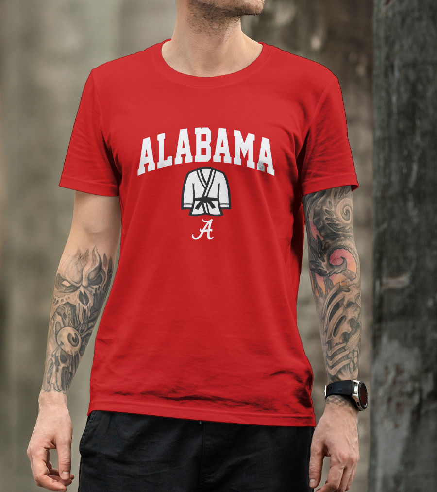 Alabama Kimono Logo With Football Script 'A' T-Shirt