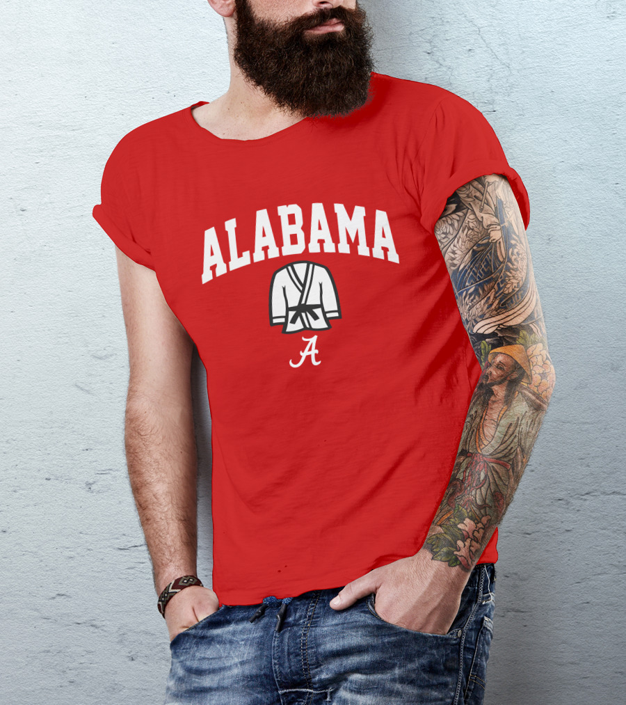 Alabama Kimono Logo With Football Script 'A' T-Shirt