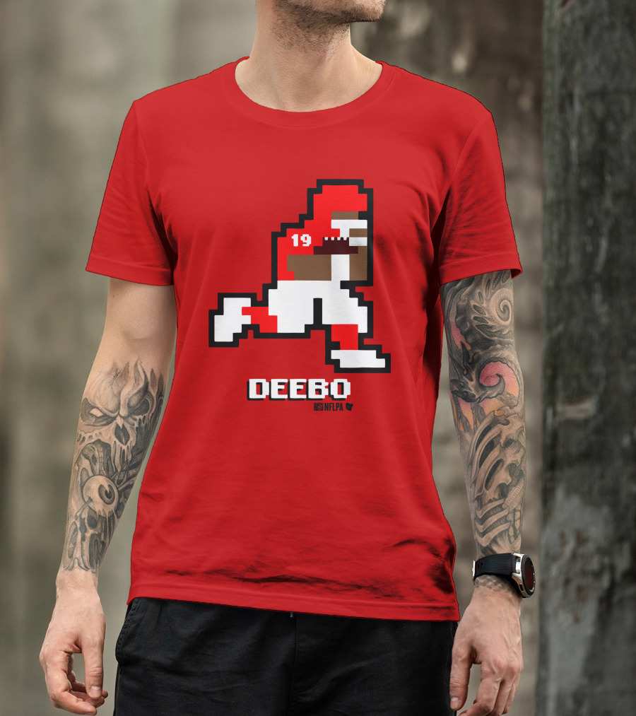 Deebo Samuel 8-Bit Retro NFLPA Number 19 Football T-Shirt