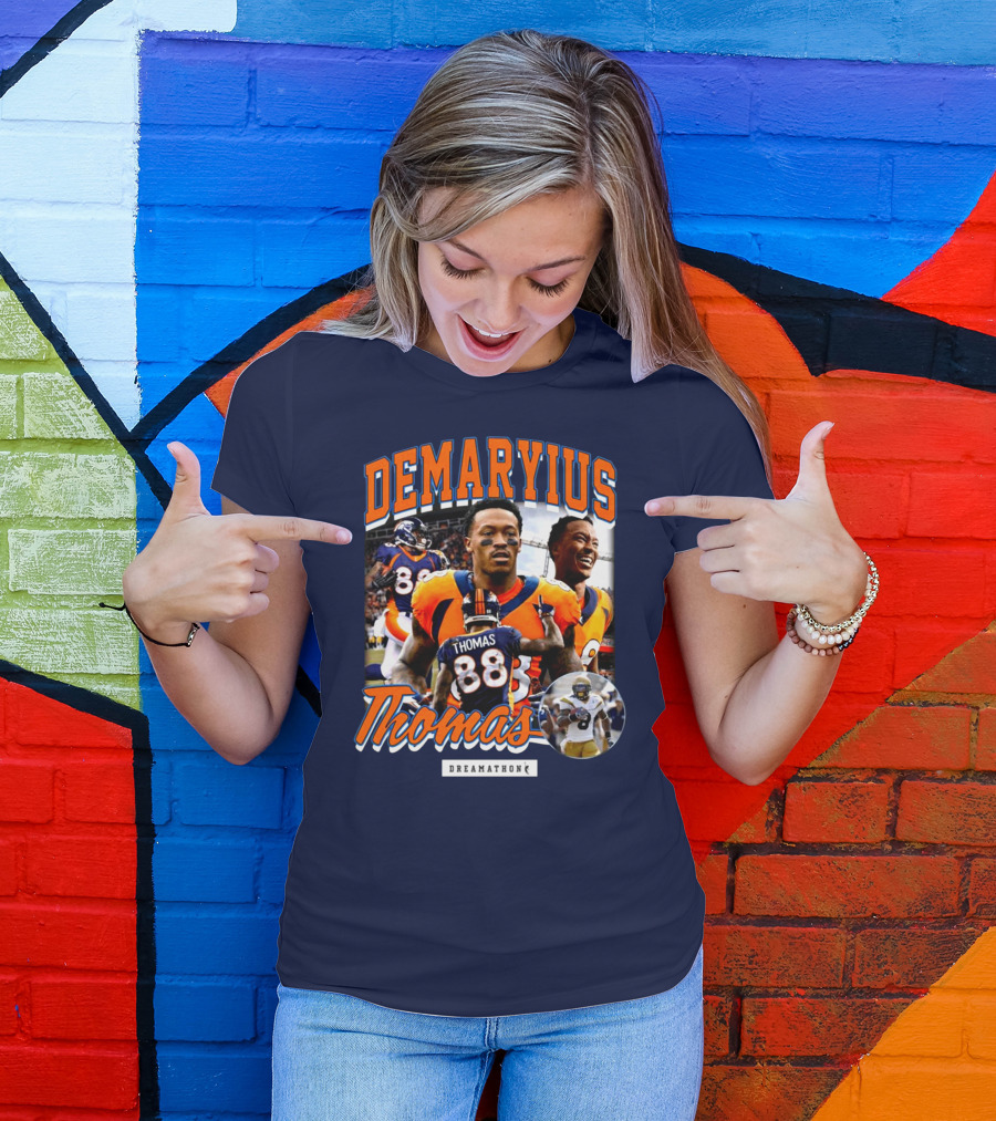 Von Miller Demaryius Thomas Dreamathon Denver Broncos Tribute 88 T-Shirt