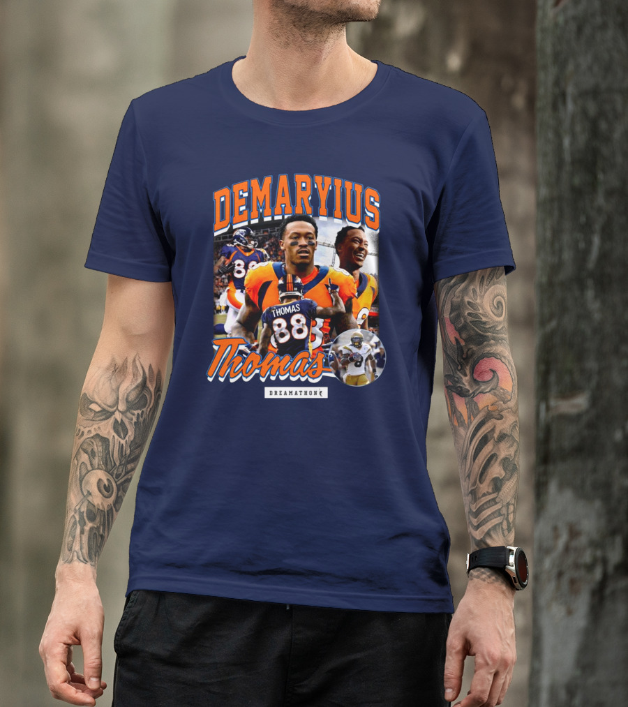 Von Miller Demaryius Thomas Dreamathon Denver Broncos Tribute 88 T-Shirt