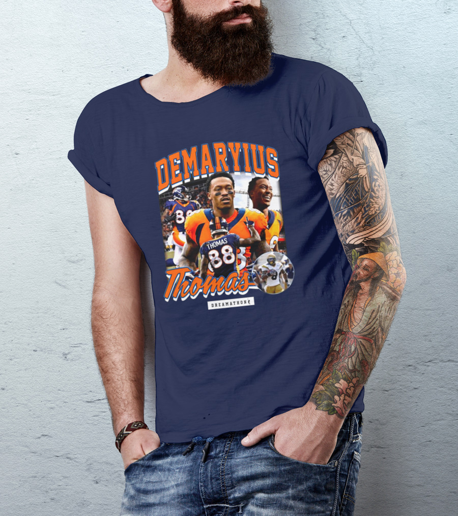 Von Miller Demaryius Thomas Dreamathon Denver Broncos Tribute 88 T-Shirt