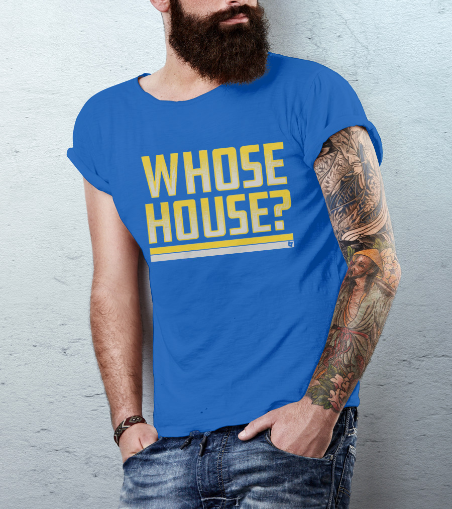 Los Angeles Rams Whose House Blue T-Shirt