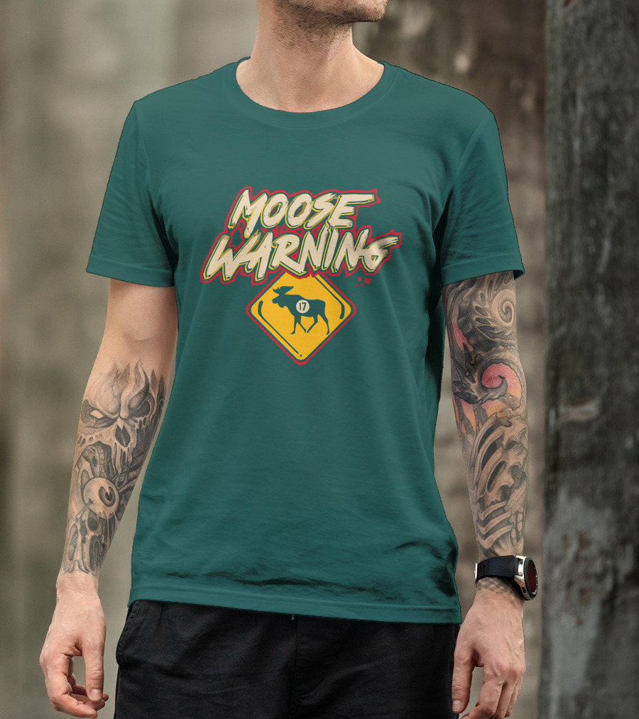 Moose Warning 17 Marcus Foligno T-Shirt