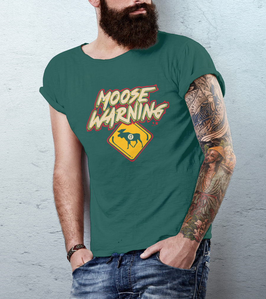 Moose Warning 17 Marcus Foligno T-Shirt