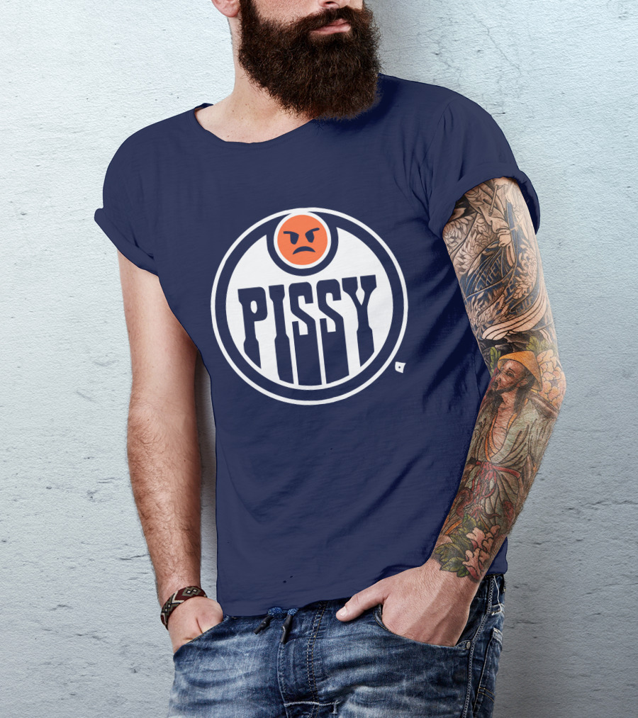 Pissy Emoticon Oilers T-Shirt