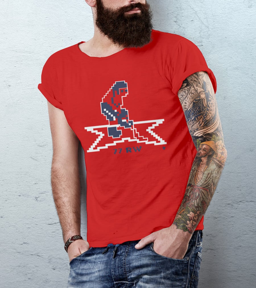T.J. Oshie 77 RW Throwback Hockey Pixel T-Shirt