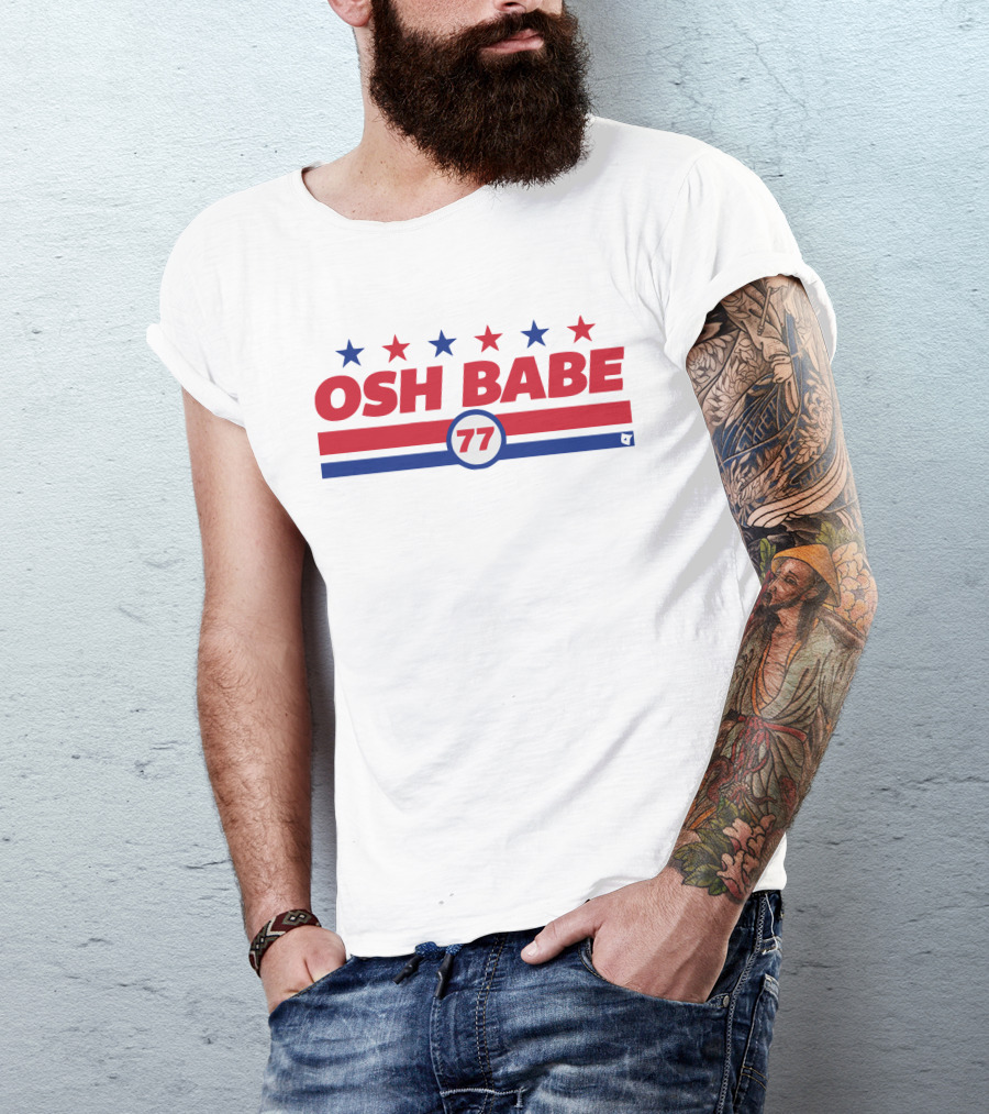 OSH BABE 77 Stars Stripes T.J. Oshie T-Shirt