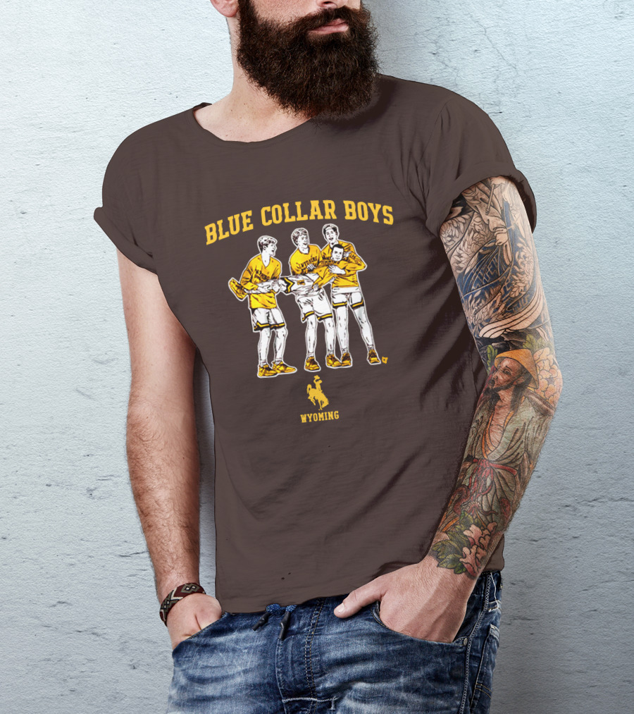 Blue Collar Boys Wyoming Basketball Team T-Shirt