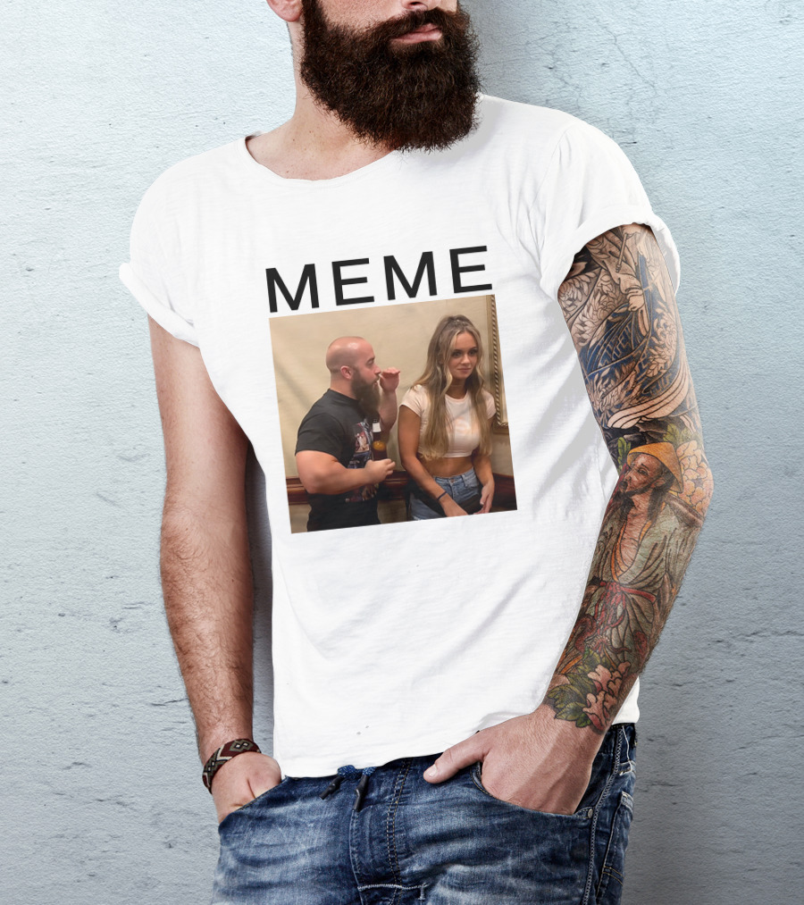 MEME John Silver Bottle Bearded Conversation T-Shirt
