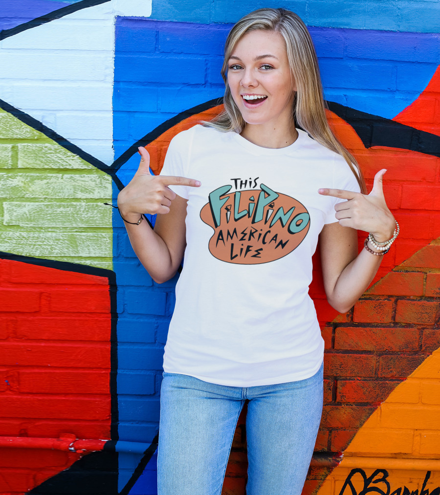 This Filipino American Life TFAL Retro Vibe Text T-Shirt