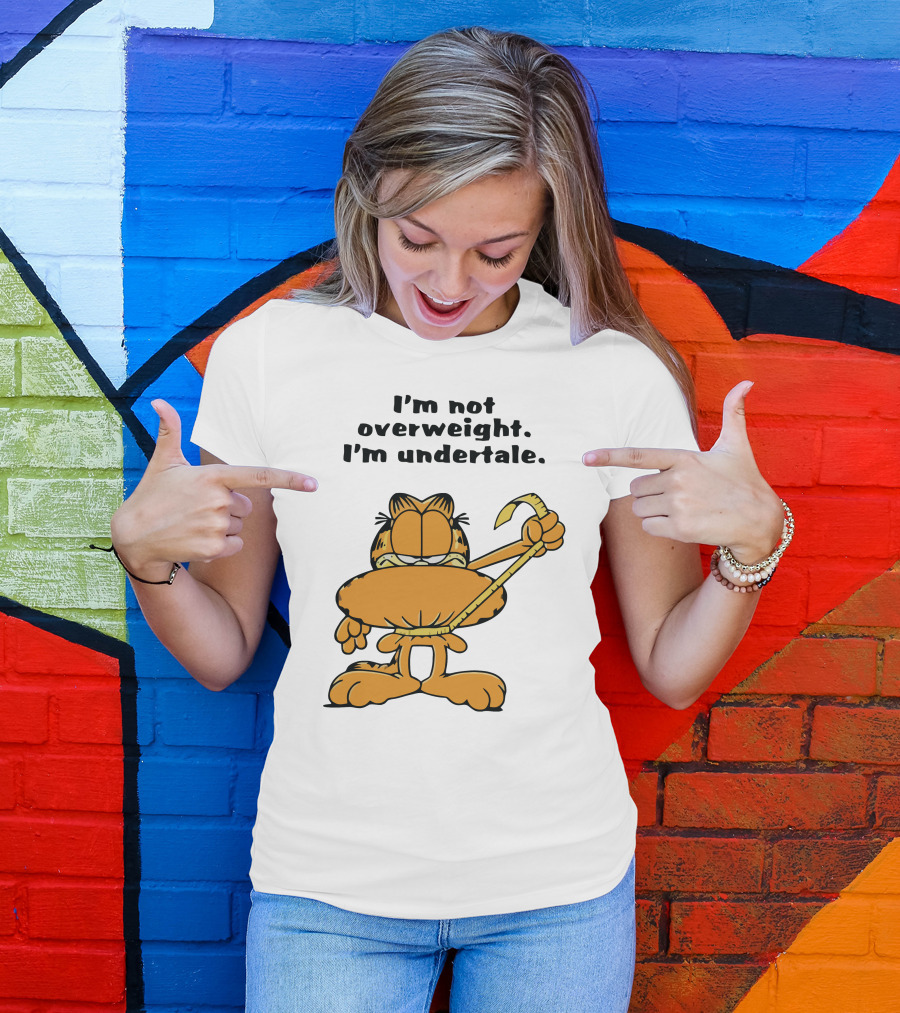 I'm Not Overweight I'm Undertale Garfield Image T-Shirt