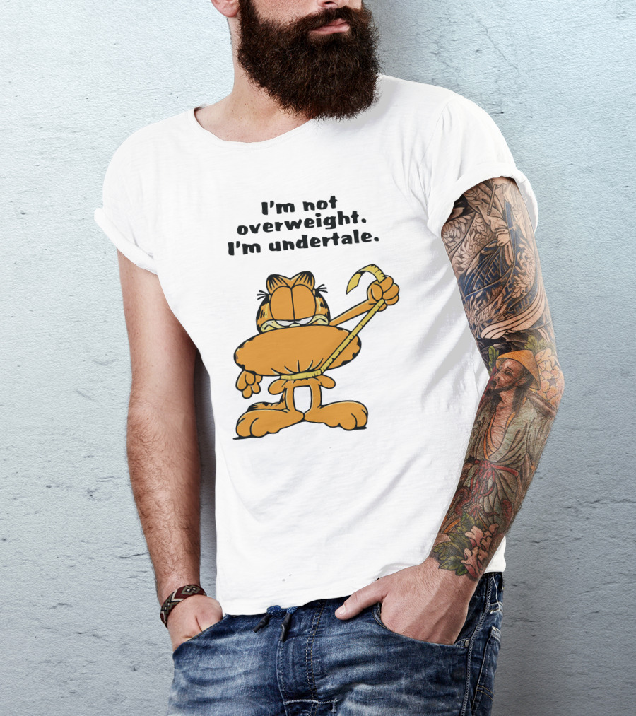 I'm Not Overweight I'm Undertale Garfield Image T-Shirt