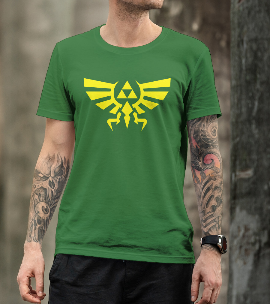 Triforce Hylian Crest And Cargo Shorts T-Shirt