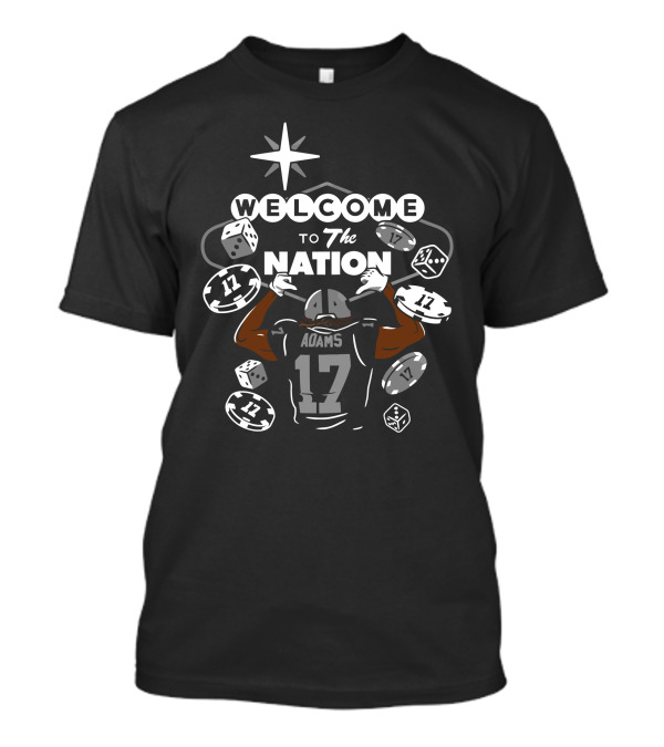 Welcome To Raider Nation Adams 17 Football Dice Star T-Shirt