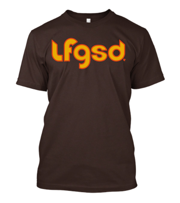 Lfgsd Retro Vintage Style Bold Yellow Orange Text T-Shirt