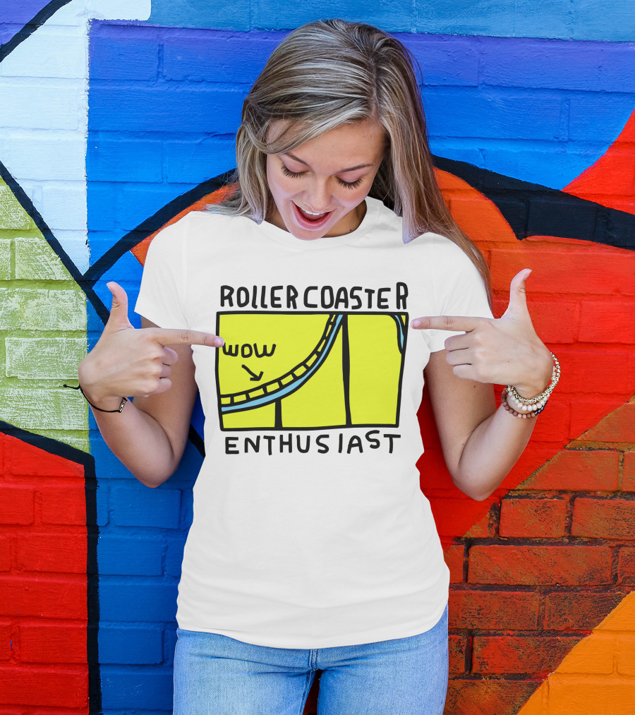 Roller Coaster Enthusiast Wow T-Shirt