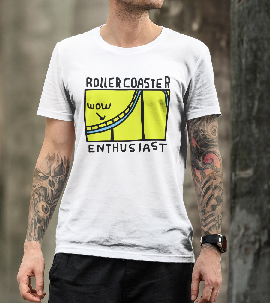 Roller Coaster Enthusiast Wow T-Shirt