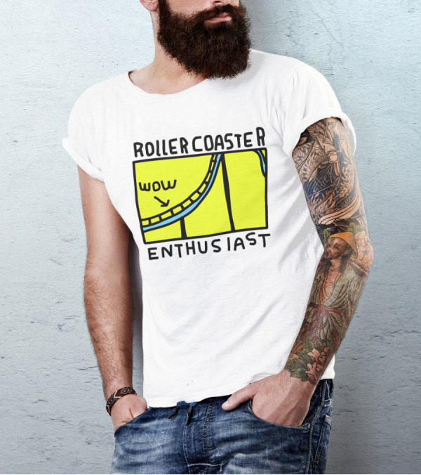 Roller Coaster Enthusiast Wow T-Shirt
