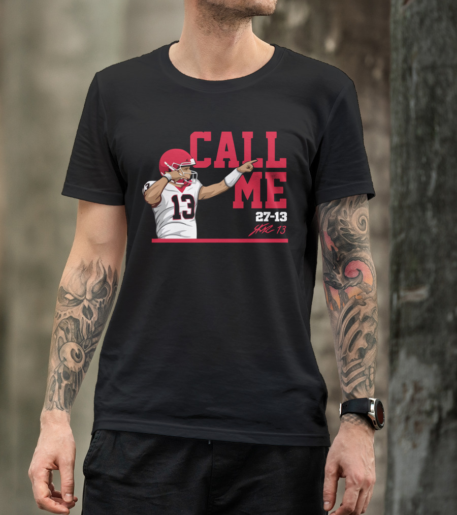 Call Me Stetson Bennett 27-13 Player Number 13 Football T-Shirt