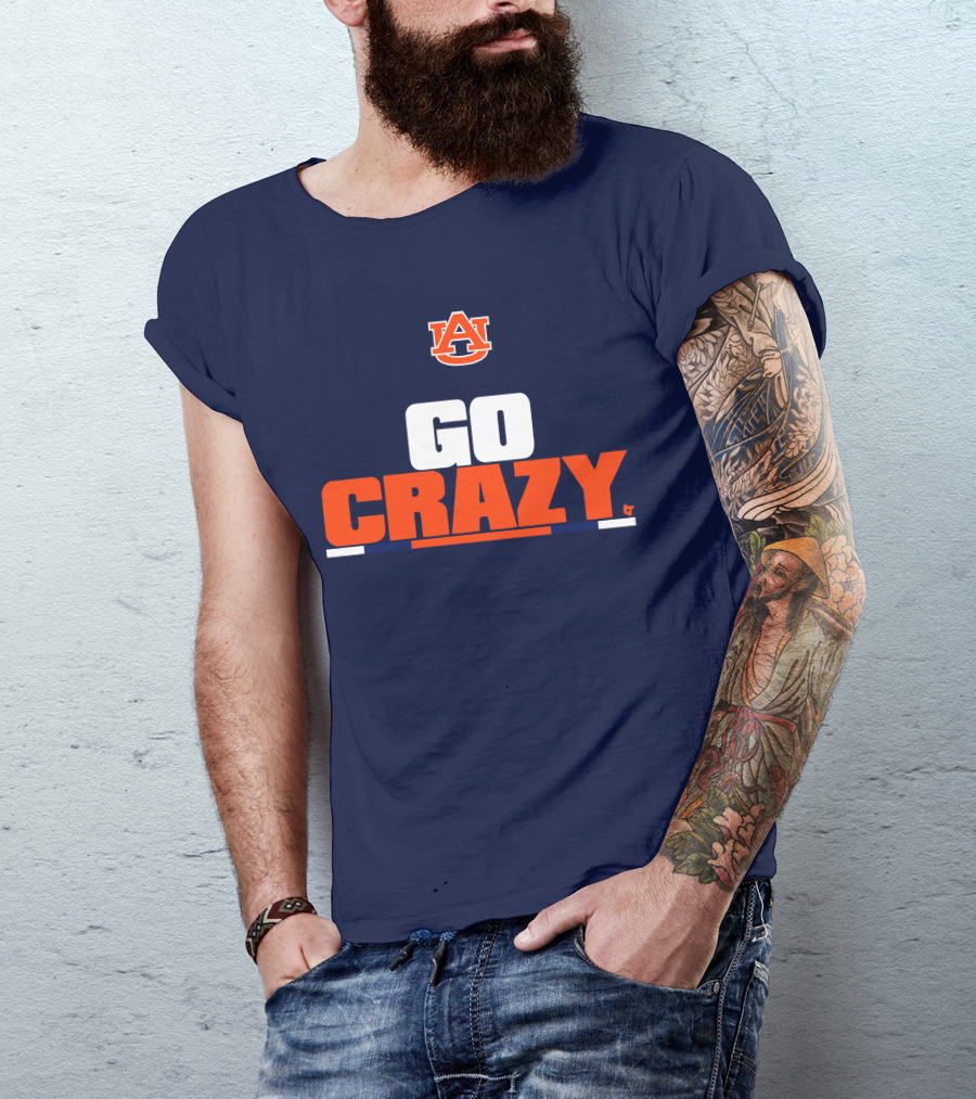 Auburn University Go Crazy Football Tigers T-Shirt