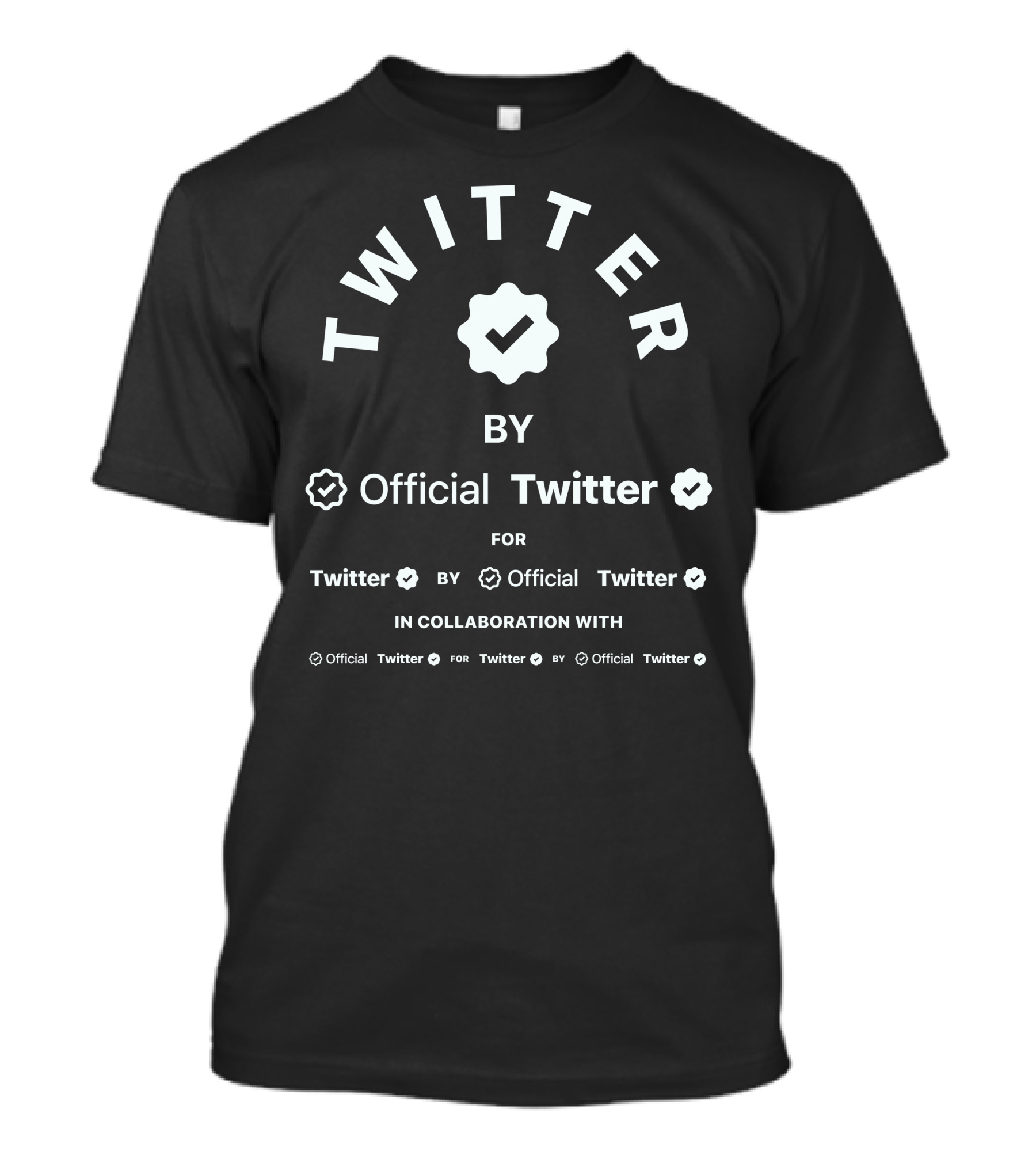 Twitter By Official Twitter In Collaboration With Twitter For Official Twitter T-Shirt